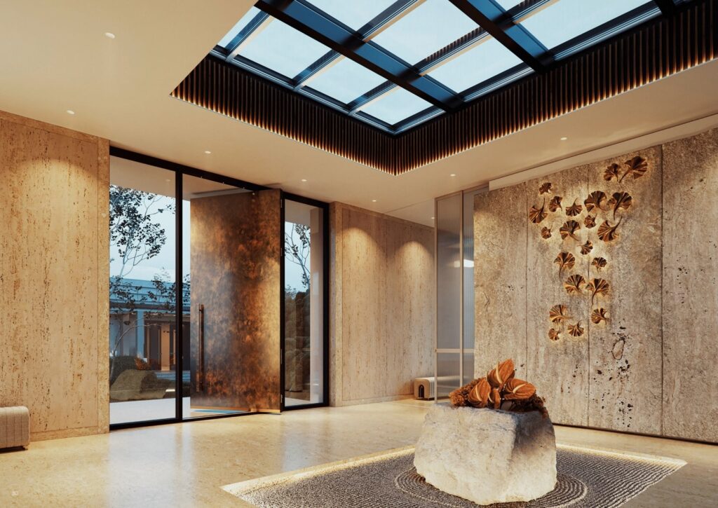 Drzwi zewnętrzne aluminiowe RK pivot doors