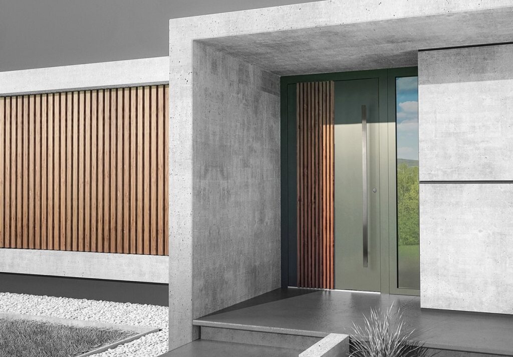 Drzwi zewnętrzne aluminiowe DINDECOR