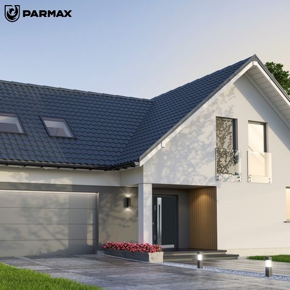 Dom z drewnianymi z drzwiami Parmax