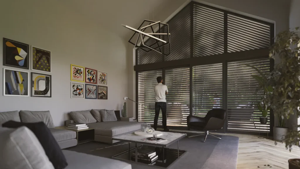 Żaluzje zewnętrzne asymetryczne trójkątne i trapezowe